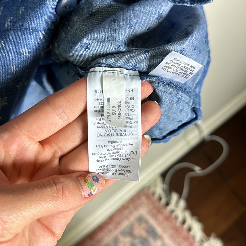 Madewell Denim Tie-Strap Button Front Sundress in Star‎ Jaquard - Picture 5 of 7